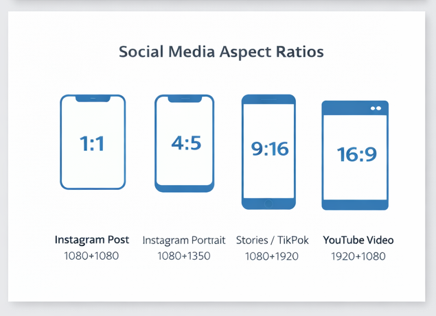social media aspect ratios